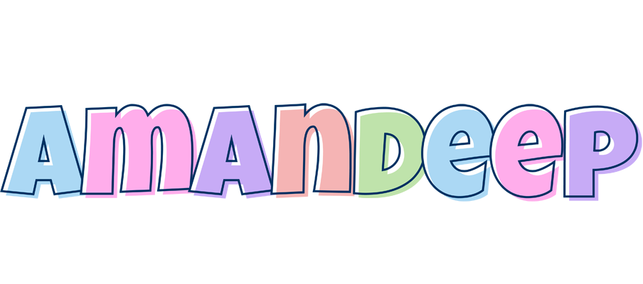 Amandeep pastel logo