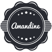 Amandine badge logo