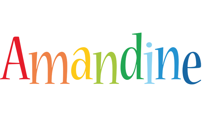 Amandine birthday logo