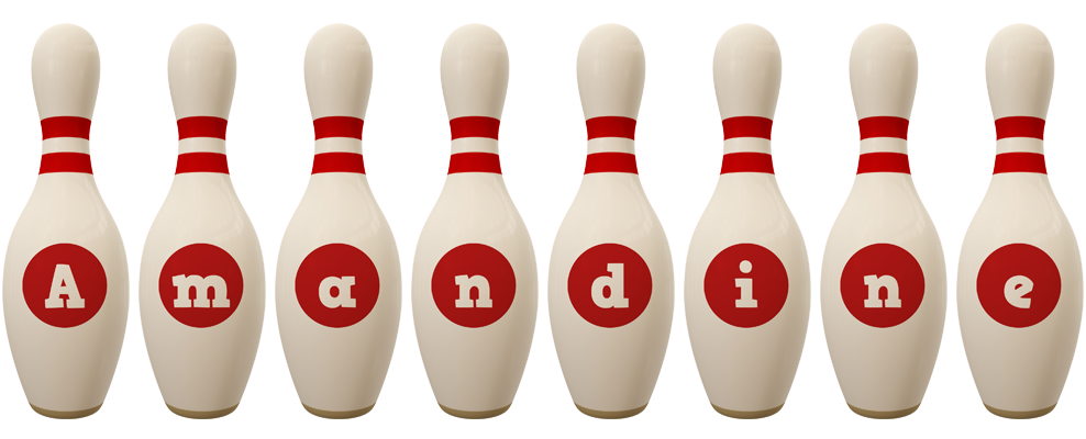 Amandine bowling-pin logo
