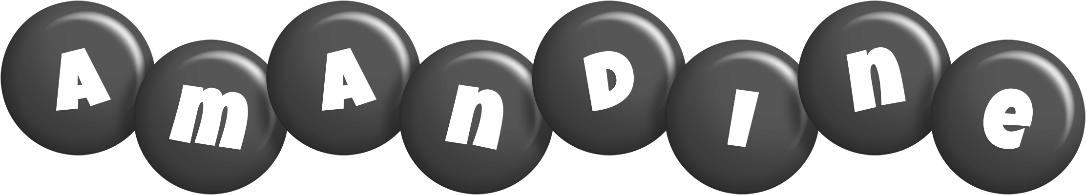Amandine candy-black logo