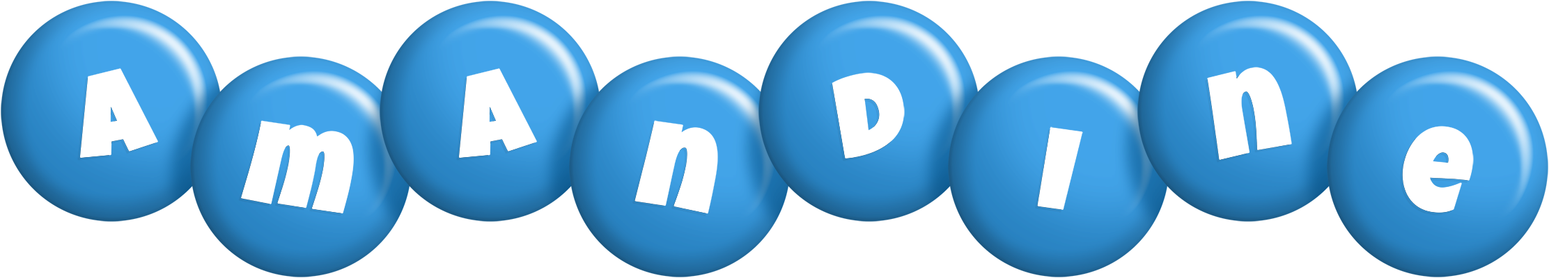 Amandine candy-blue logo
