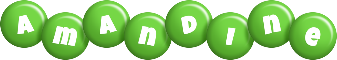 Amandine candy-green logo