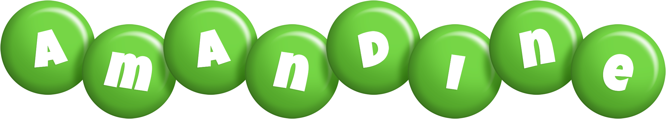Amandine candy-green logo