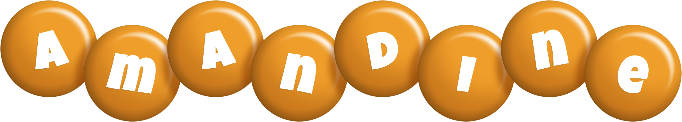 Amandine candy-orange logo