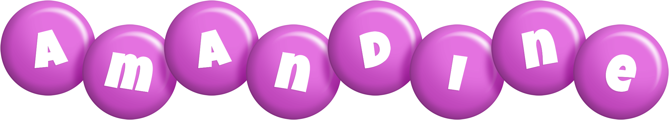 Amandine candy-purple logo