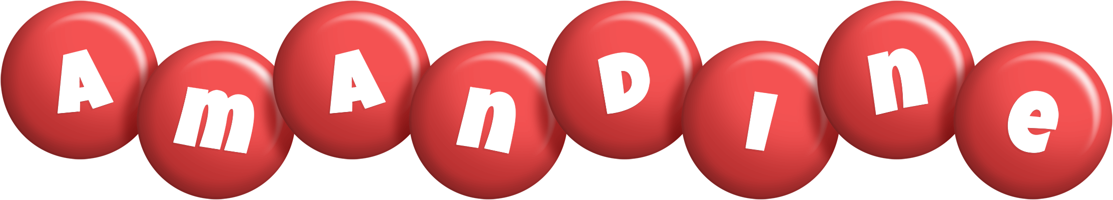 Amandine candy-red logo