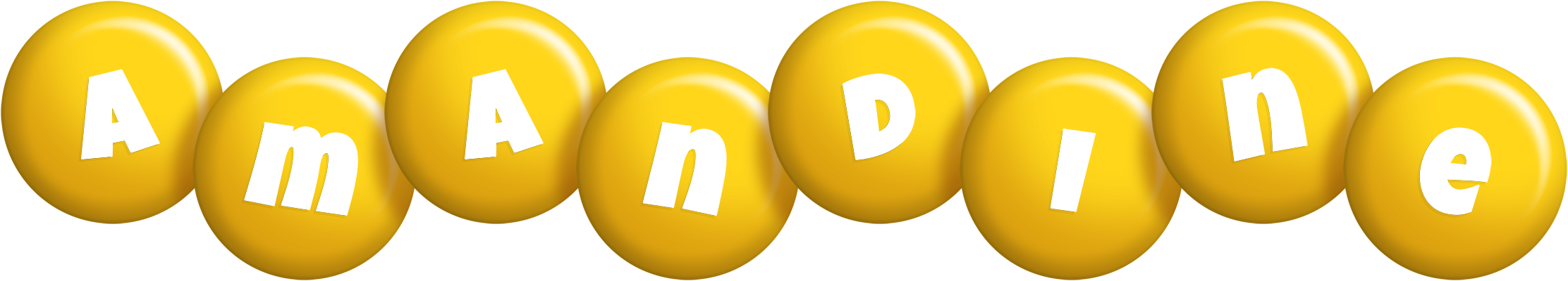 Amandine candy-yellow logo