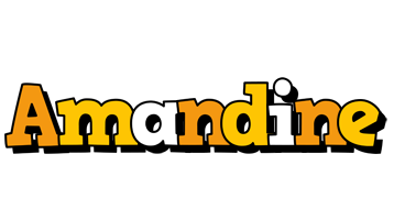 Amandine cartoon logo