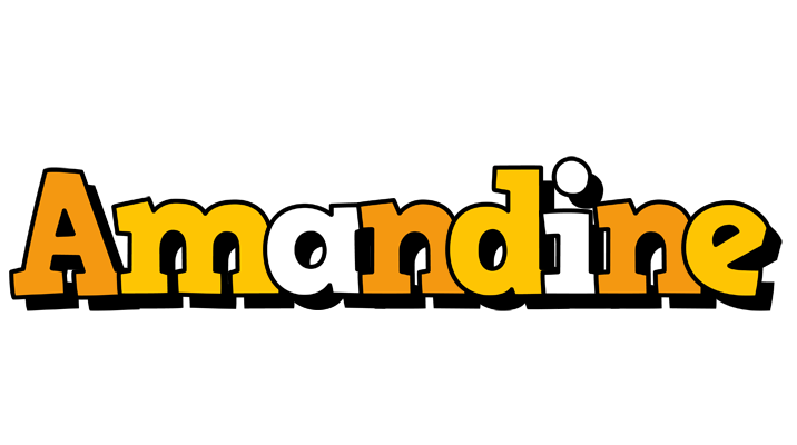 Amandine cartoon logo
