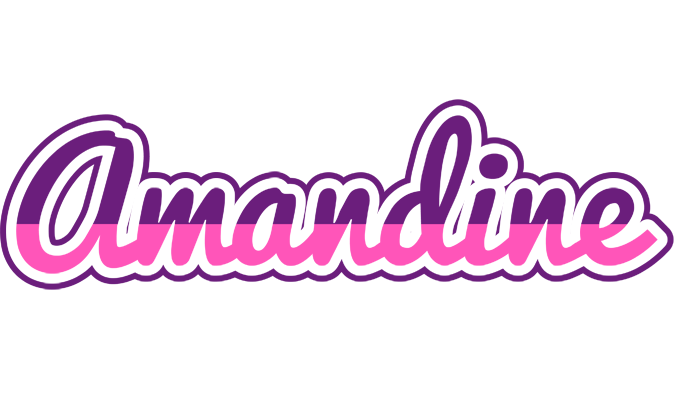 Amandine cheerful logo