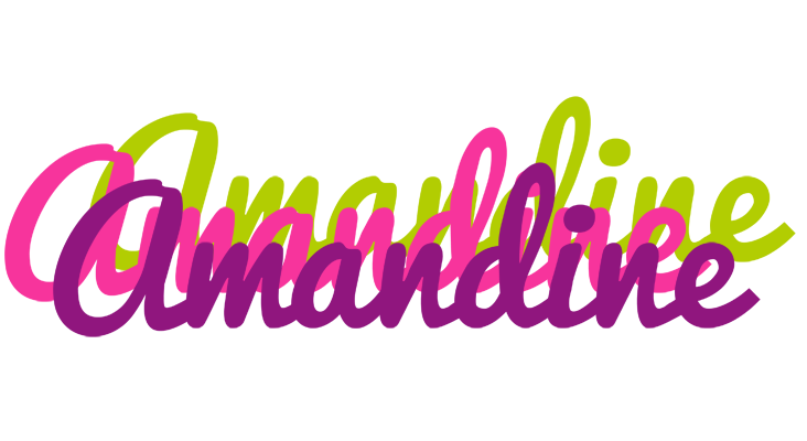 Amandine flowers logo