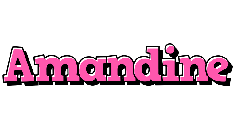 Amandine girlish logo
