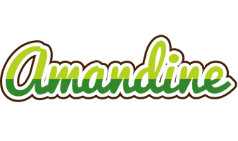 Amandine golfing logo