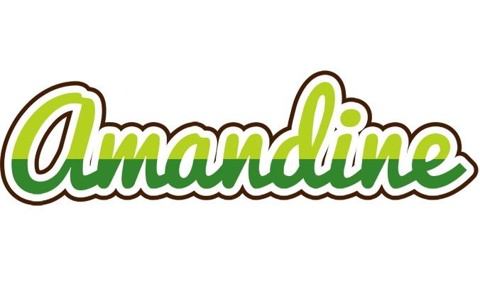 Amandine golfing logo