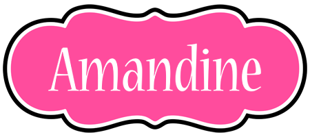 Amandine invitation logo