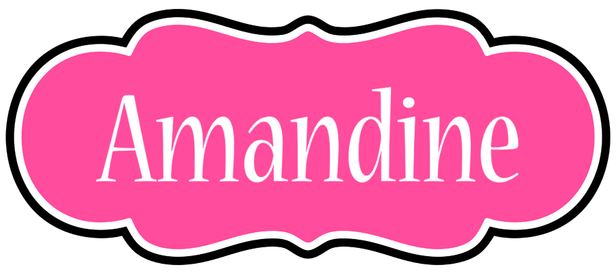 Amandine invitation logo