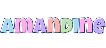 Amandine pastel logo