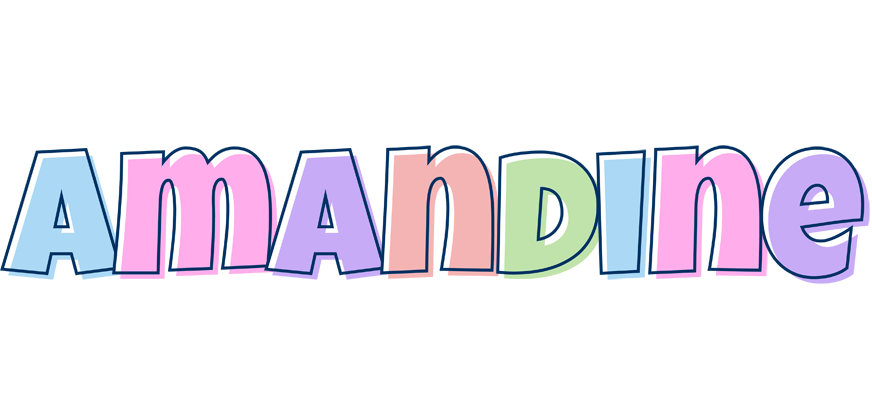 Amandine pastel logo