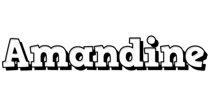 Amandine snowing logo