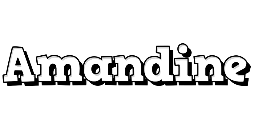 Amandine snowing logo