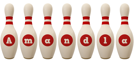 Amandla bowling-pin logo