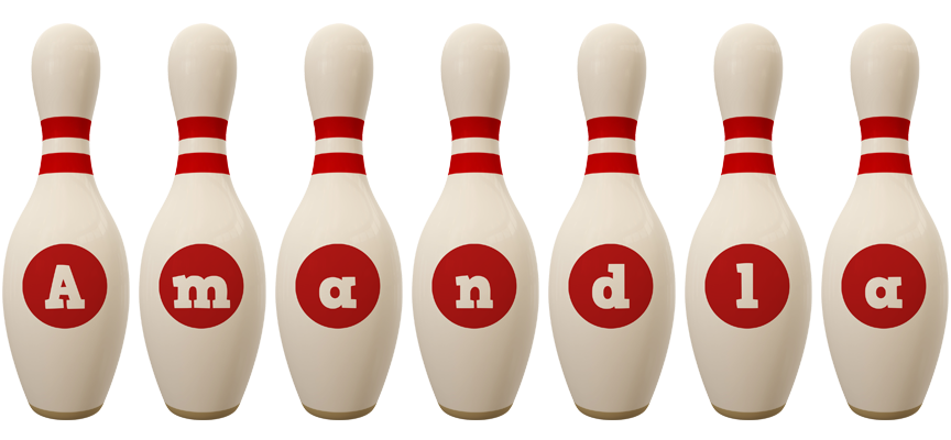 Amandla bowling-pin logo