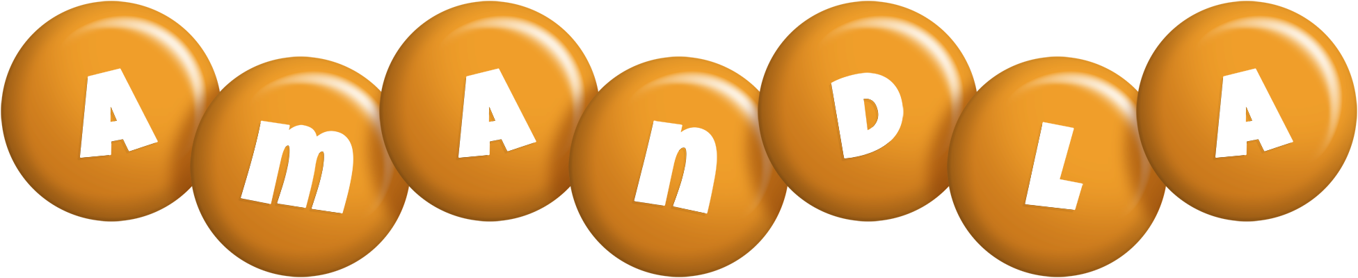 Amandla candy-orange logo