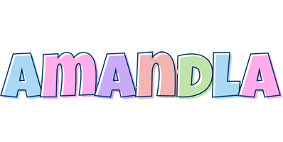 Amandla pastel logo