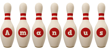 Amandus bowling-pin logo