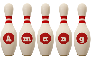 Amang bowling-pin logo