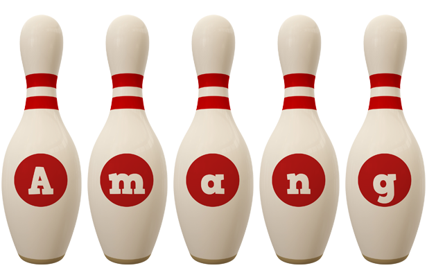 Amang bowling-pin logo