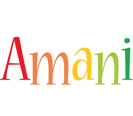 Amani birthday logo