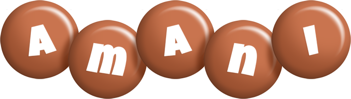 Amani candy-brown logo
