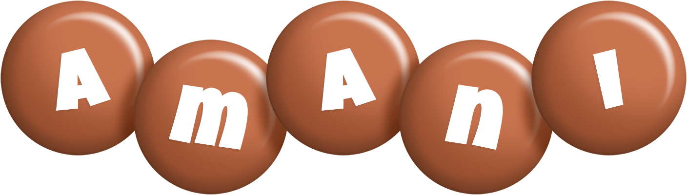 Amani candy-brown logo