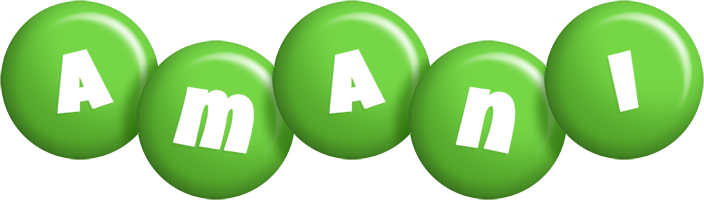 Amani candy-green logo