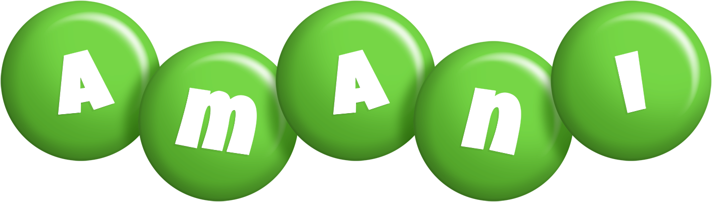 Amani candy-green logo