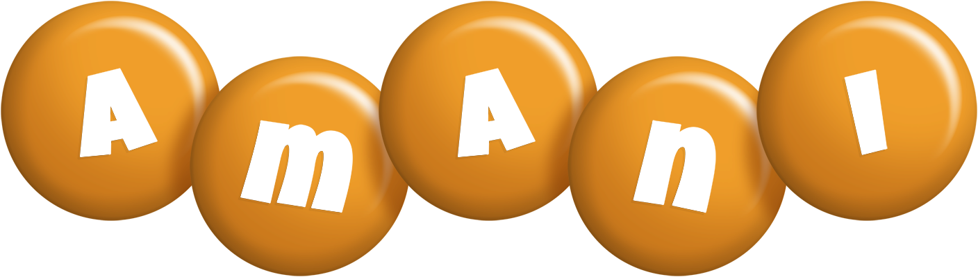 Amani candy-orange logo