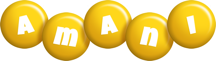 Amani candy-yellow logo