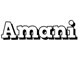 Amani snowing logo