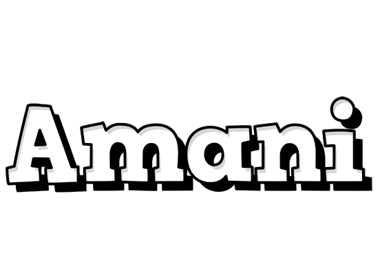 Amani snowing logo