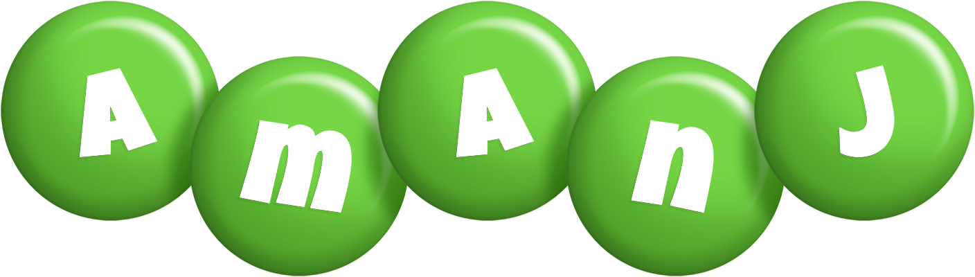 Amanj candy-green logo