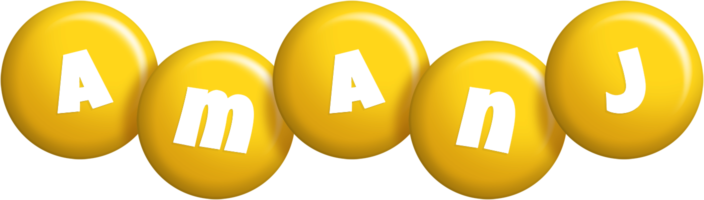 Amanj candy-yellow logo