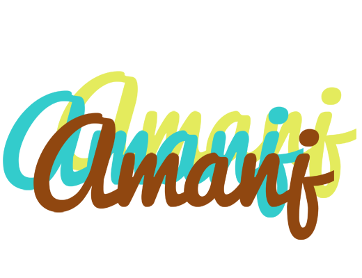 Amanj cupcake logo