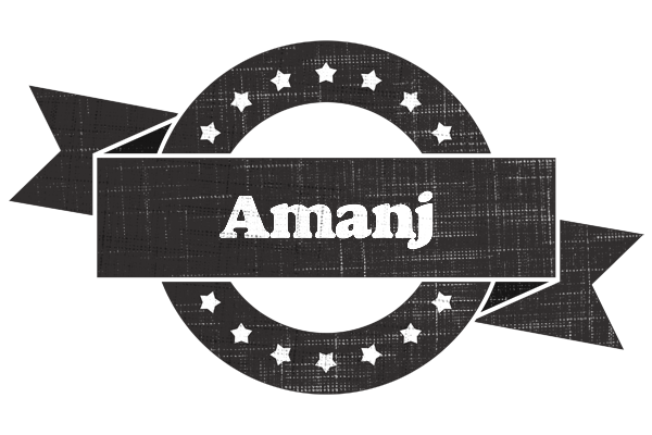 Amanj grunge logo