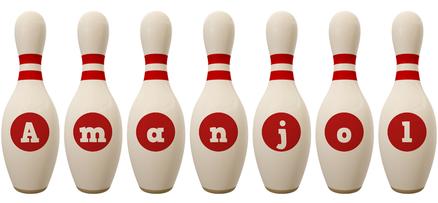 Amanjol bowling-pin logo