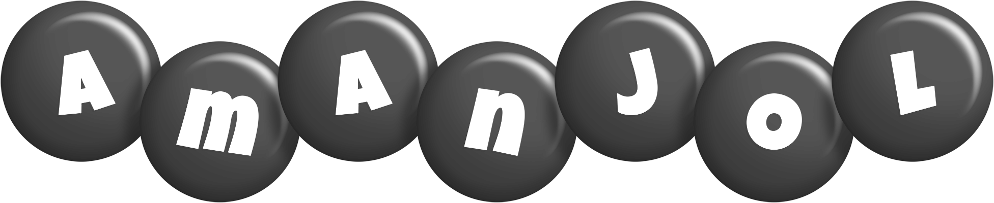 Amanjol candy-black logo