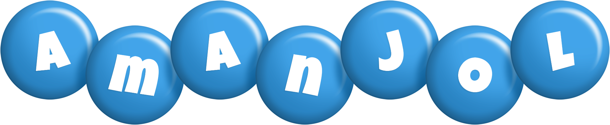 Amanjol candy-blue logo