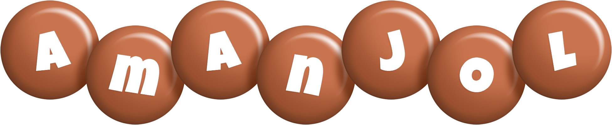 Amanjol candy-brown logo