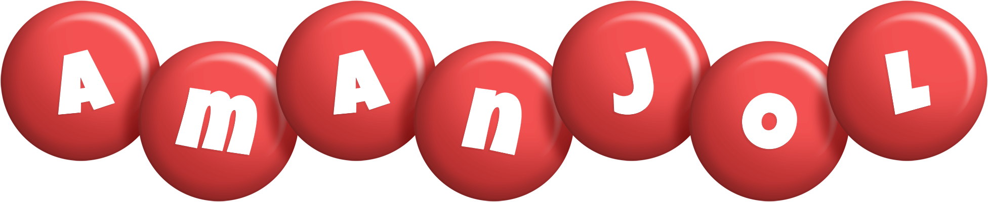 Amanjol candy-red logo
